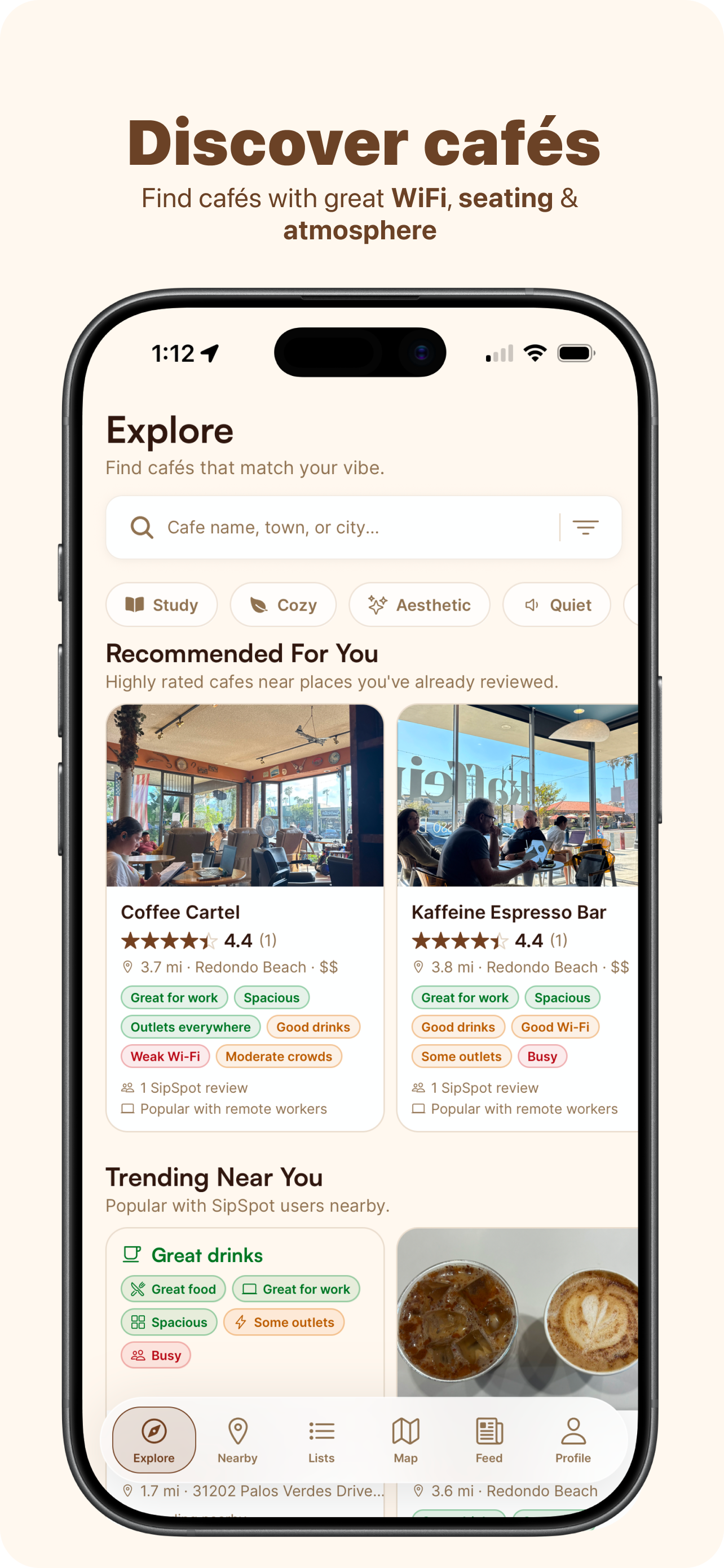 Discover Cafés