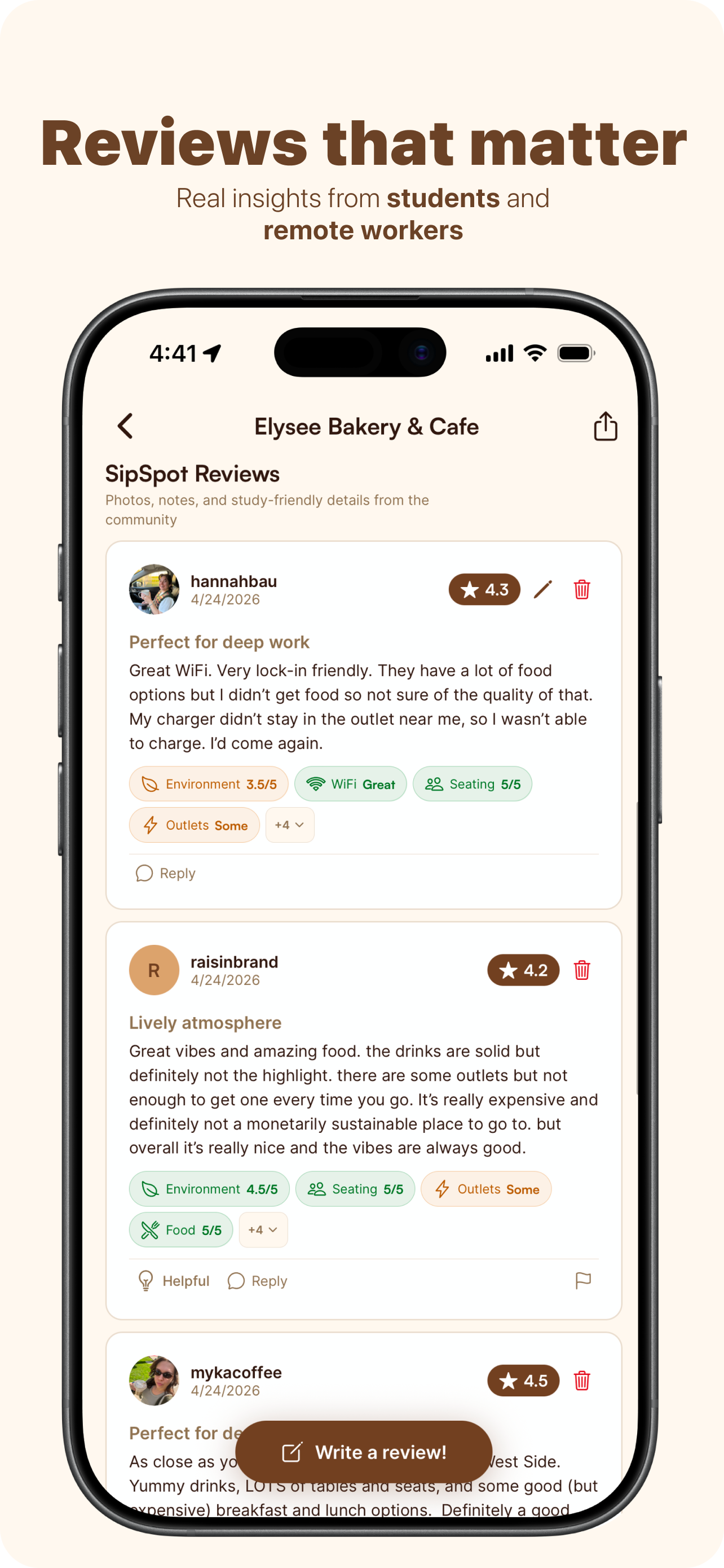 Reviews